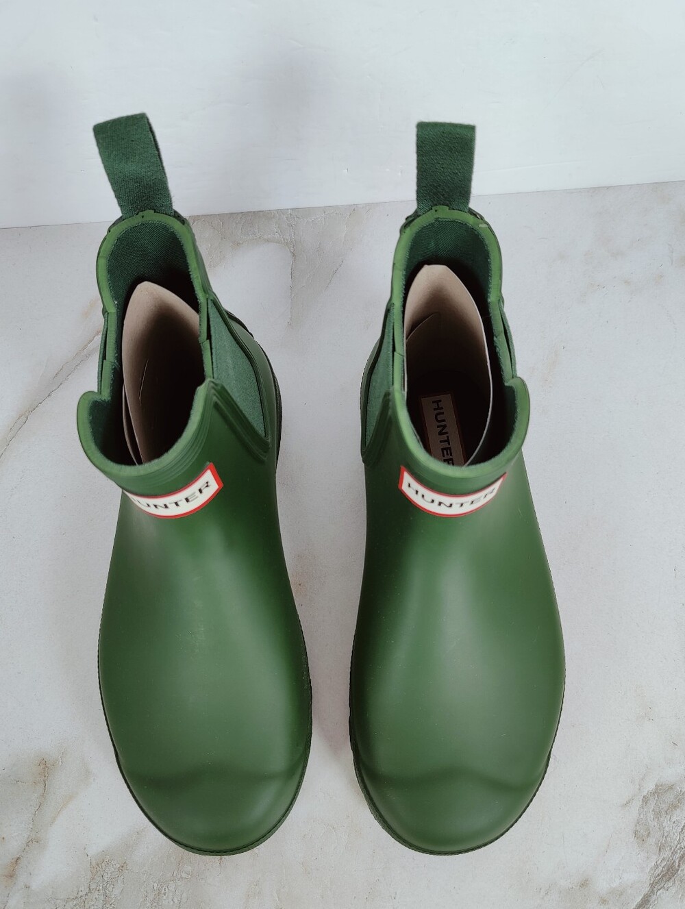 NIB Hunter Women's Original Chelsea Rain Boots, Hunter Green, Sz 6 - Picture 7 of 12